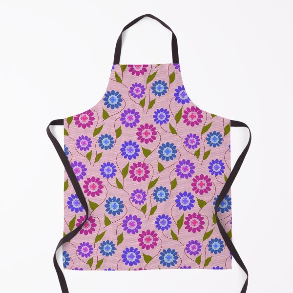 Item preview, Abstract Flowers repeating Pattern - Rose Pink designed and sold by Svasti Arts and Designs.
