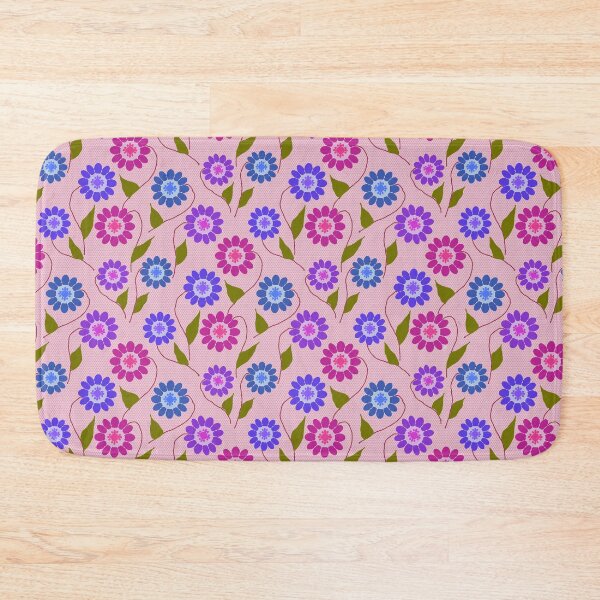 Item preview, Abstract Flowers repeating Pattern - Rose Pink designed and sold by Svasti Arts and Designs.