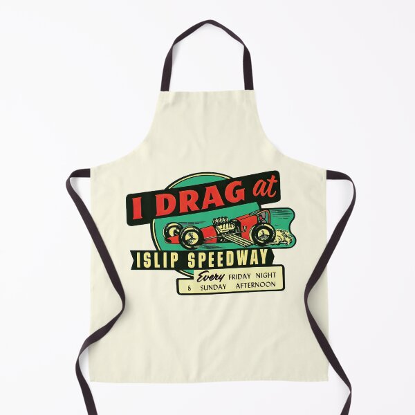 Item preview, I Drag at Islip Speedway - red dragster designed and sold by retropetrol.