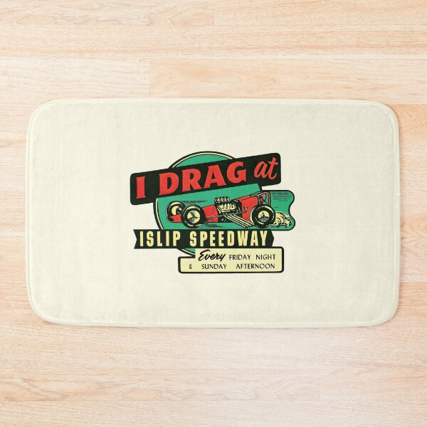 Item preview, I Drag at Islip Speedway - red dragster designed and sold by retropetrol.