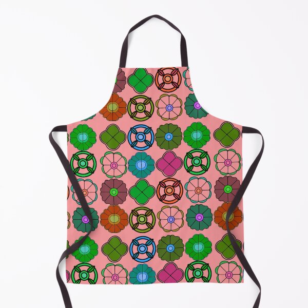 Item preview, Abstract Flower repeating Pattern inspired by Madhubani Art - Light pink designed and sold by Svasti Arts and Designs.