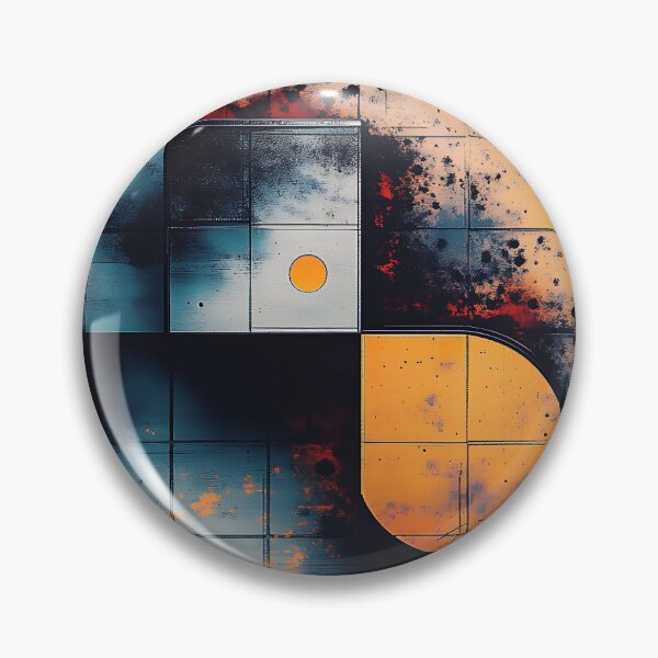 Item preview, Retro Futuristic Abstract Illustration, Rothko and Ready Player One inspired designed and sold by sansgone-art.
