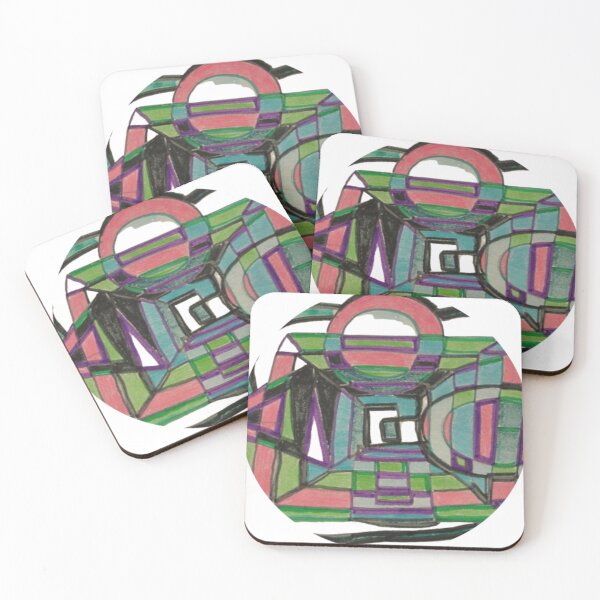 Item preview, two geometric round abstract design designed and sold by SmashingDeals.