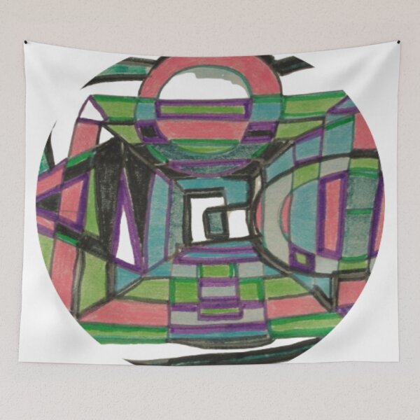 Item preview, two geometric round abstract design designed and sold by SmashingDeals.