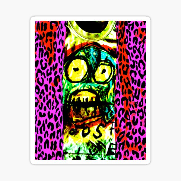 Leopard print baby Sticker