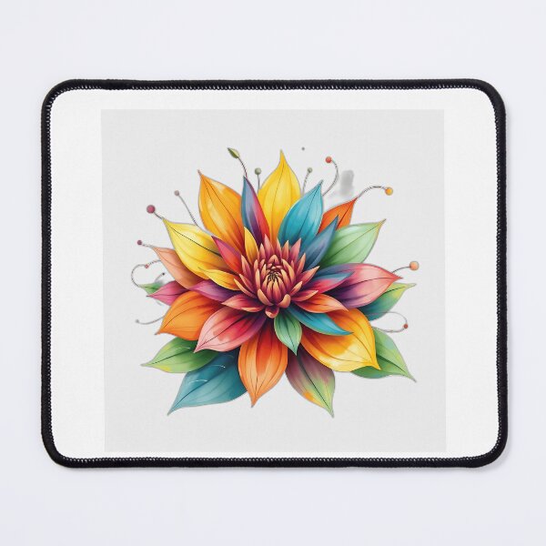 Item preview, Vibrant Flower with Swirling Leaves designed and sold by sharon1210.