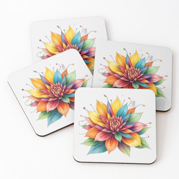 Item preview, Vibrant Flower with Swirling Leaves designed and sold by sharon1210.