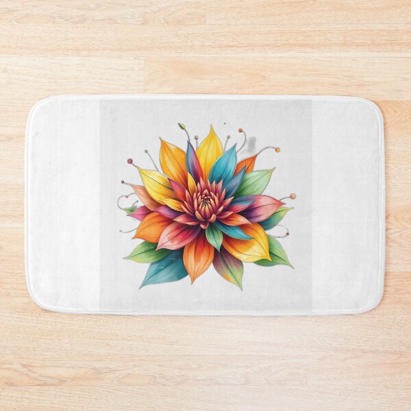 Item preview, Vibrant Flower with Swirling Leaves designed and sold by sharon1210.