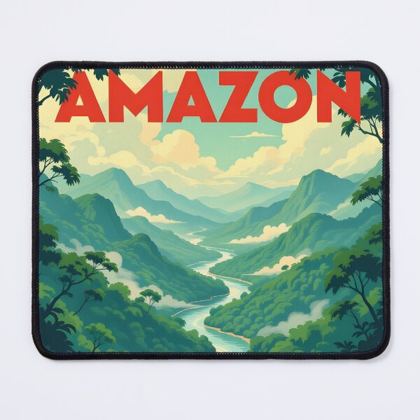 Item preview, Amazon Rainforest: Vintage-Style Painterly Travel Poster designed and sold by LSVart.