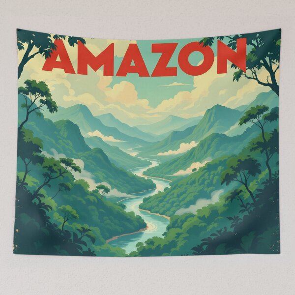 Item preview, Amazon Rainforest: Vintage-Style Painterly Travel Poster designed and sold by LSVart.