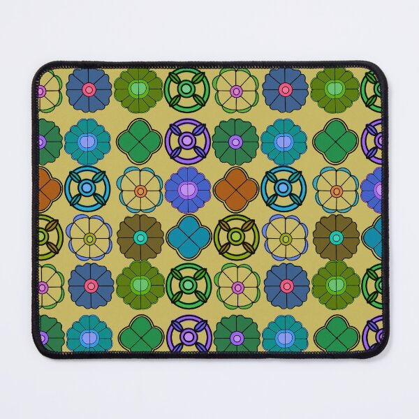 Item preview, Abstract Flower repeating Pattern inspired by Madhubani Art - Ginger brown designed and sold by Svasti Arts and Designs.