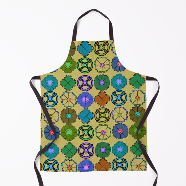 Item preview, Abstract Flower repeating Pattern inspired by Madhubani Art - Ginger brown designed and sold by Svasti Arts and Designs.