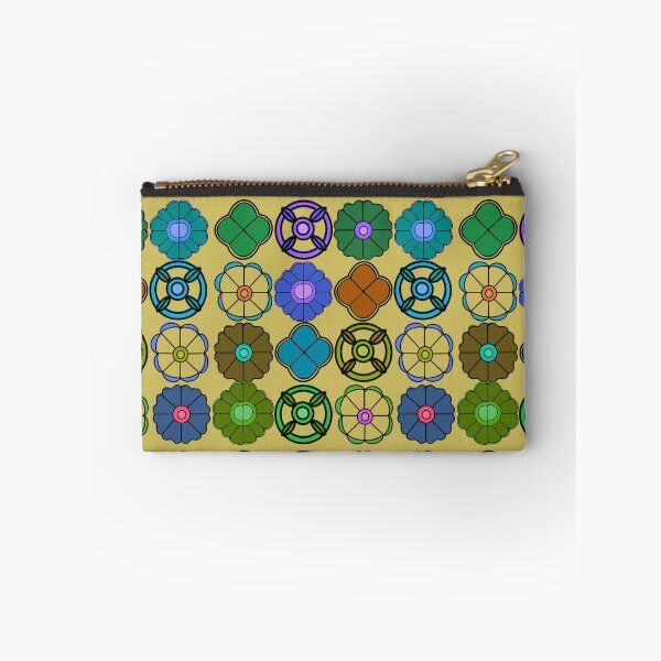 Item preview, Abstract Flower repeating Pattern inspired by Madhubani Art - Ginger brown designed and sold by Svasti Arts and Designs.