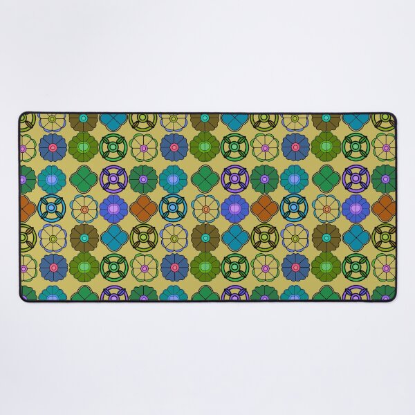 Item preview, Abstract Flower repeating Pattern inspired by Madhubani Art - Ginger brown designed and sold by Svasti Arts and Designs.