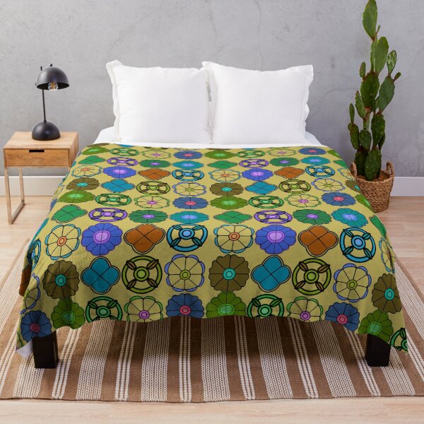 Item preview, Abstract Flower repeating Pattern inspired by Madhubani Art - Ginger brown designed and sold by Svasti Arts and Designs.