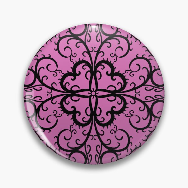 Item preview, Gothic Diamond Shaped Arabesque Black and Pink designed and sold by Carlo-Atzei.
