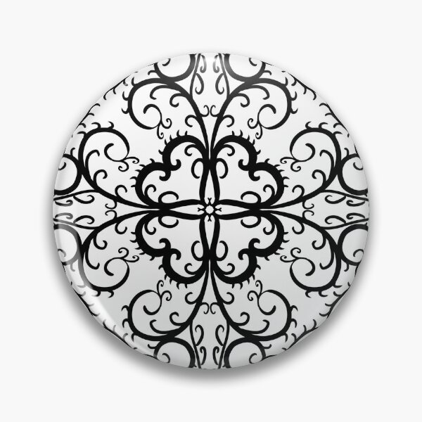 Item preview, Gothic Diamond Shaped Arabesque Black and White designed and sold by Carlo-Atzei.