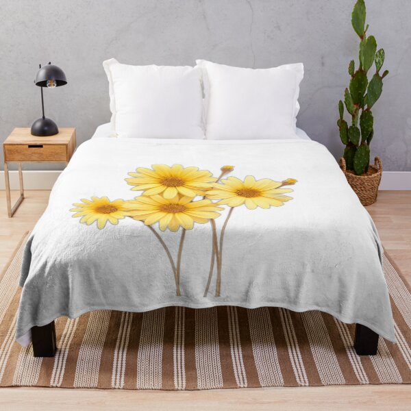 Item preview, Watercolor Daisies with Yellow Floral Elements designed and sold by sharon1210.