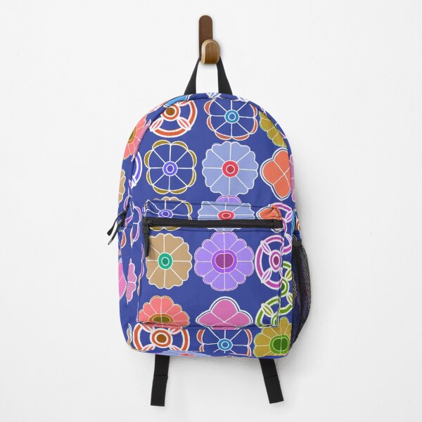 Item preview, Abstract Flower repeating Pattern inspired by Madhubani art - Blueberry designed and sold by Svasti Arts and Designs.