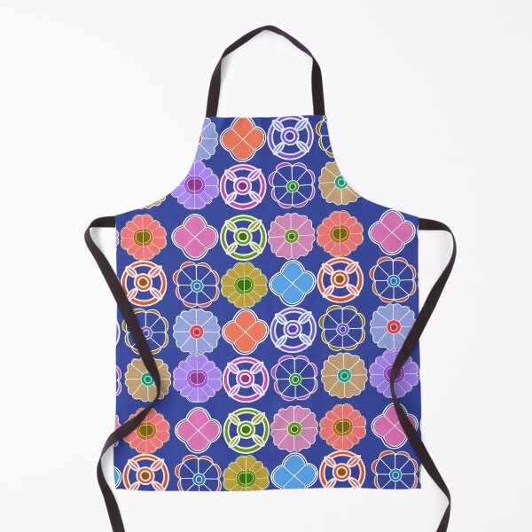 Item preview, Abstract Flower repeating Pattern inspired by Madhubani art - Blueberry designed and sold by Svasti Arts and Designs.