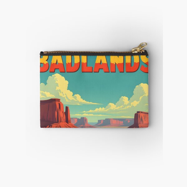 Item preview, Badlands National Park, South Dakota: Vintage-Style Painterly Travel Poster designed and sold by LSVart.