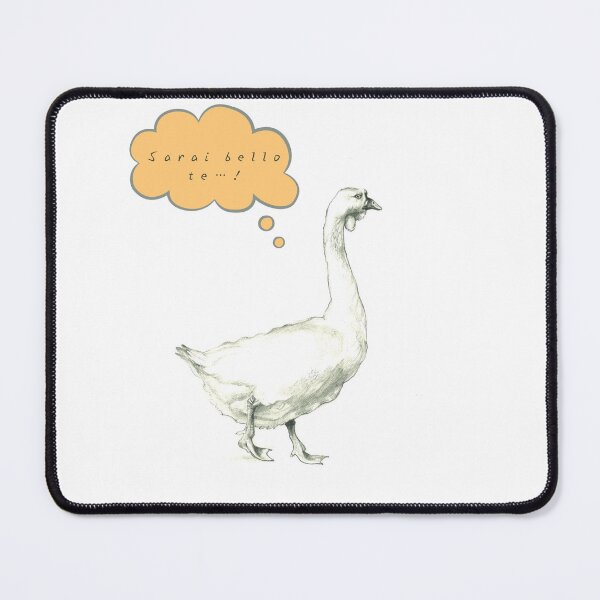 Item preview, Sarai bello te...! Illustrazione di oca a matita con frase divertente designed and sold by ArcanaAtelier.