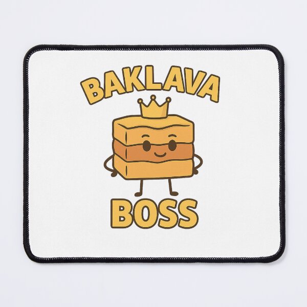 Item preview, Baklava Boss – Funny Greek Vegan Dessert Foodie Design designed and sold by Greek and Vegan.