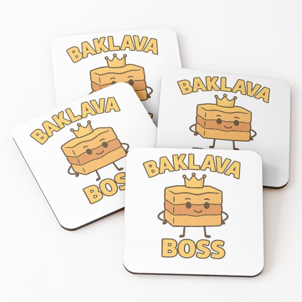 Item preview, Baklava Boss – Funny Greek Vegan Dessert Foodie Design designed and sold by Greek and Vegan.