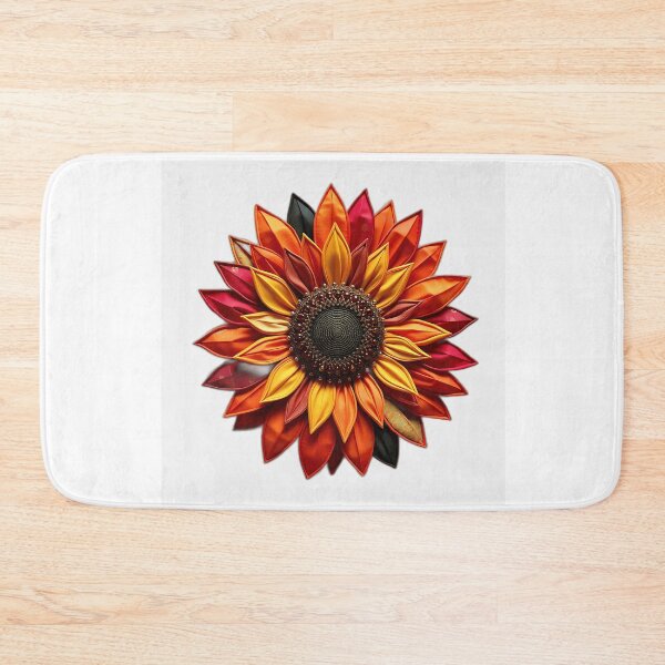 Item preview, Patchwork Sunflower in Sunset Colors designed and sold by sharon1210.