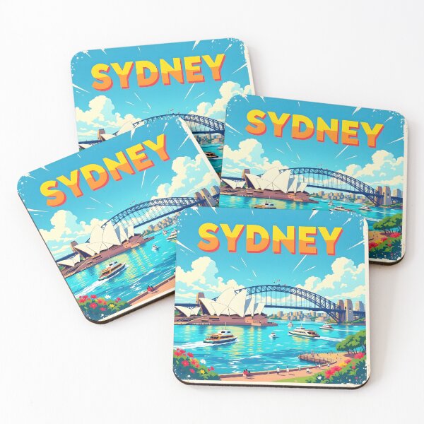 Item preview, Sydney Harbour: Vintage-Style Painterly Travel Poster designed and sold by LSVart.