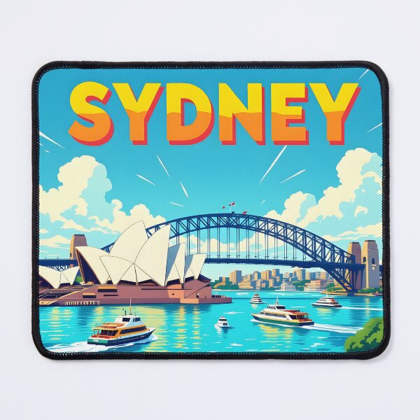 Item preview, Sydney Harbour: Vintage-Style Painterly Travel Poster designed and sold by LSVart.