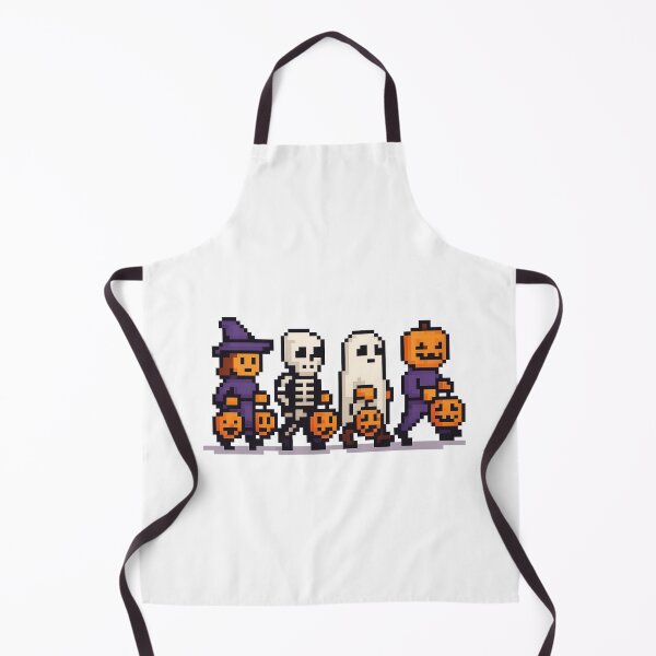 Item preview, Pixel Art Halloween Characters – 8-Bit Witch Skeleton Ghost Pumpkin Sticker designed and sold by Promoffy.