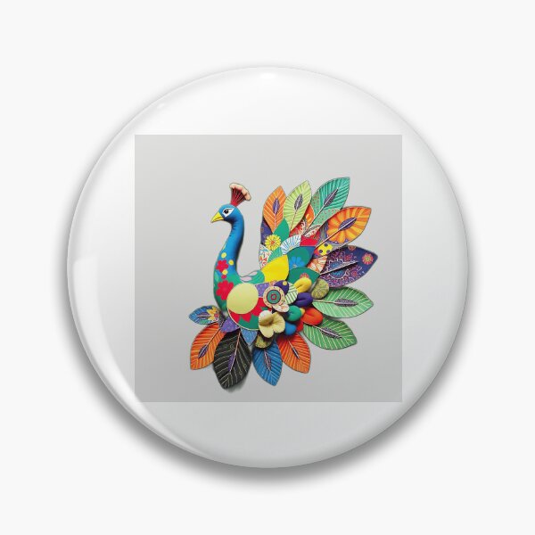 Item preview, Patchwork Peacock Illustration designed and sold by sharon1210.