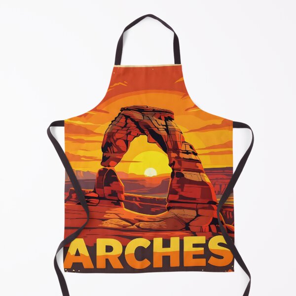 Item preview, Arches National Park, Utah: Vintage-Style Painterly Travel Poster designed and sold by LSVart.