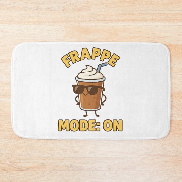 Item preview, Frappe Mode: ON – Funny Greek Coffee Summer Vibes Design designed and sold by Greek and Vegan.