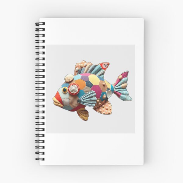 Item preview, Patchwork Fabric Fish with Shells designed and sold by sharon1210.