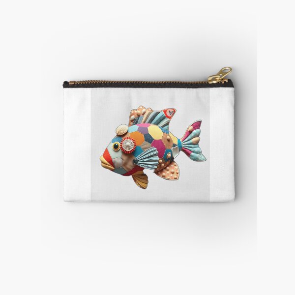 Item preview, Patchwork Fabric Fish with Shells designed and sold by sharon1210.