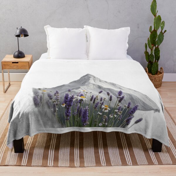 Item preview, Lavender Mountain with Wildflowers designed and sold by sharon1210.