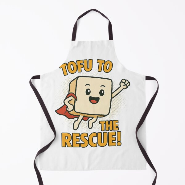 Item preview, Tofu to the Rescue – Cute Vegan Protein Superhero Design designed and sold by Greek and Vegan.