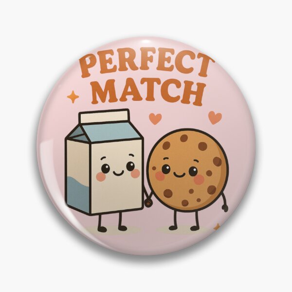 Item preview, Perfect Match – Milk & Cookie Cute Design designed and sold by hiraum.