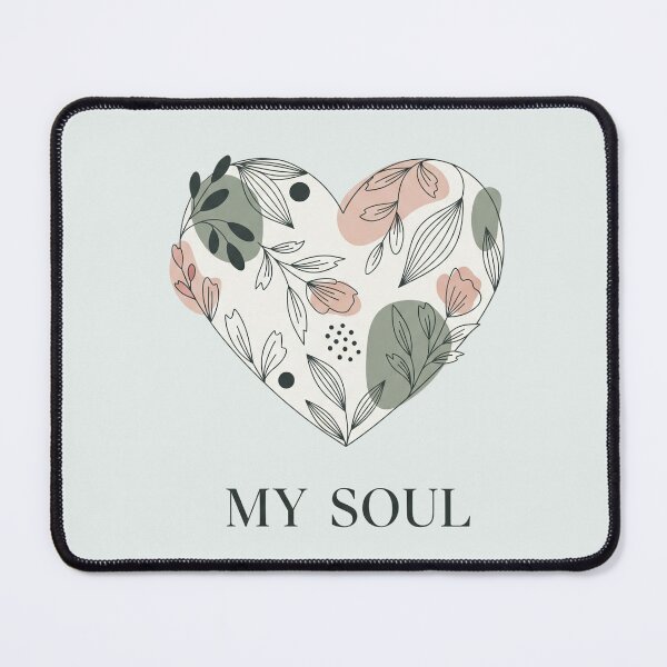 Item preview, My Soul - Minimalist Botanical Heart designed and sold by EsenciaZen.