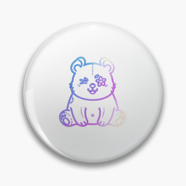 Item preview, Neon Glow Panda – Cute Star-Eyed Panda Design designed and sold by Rank Sol.