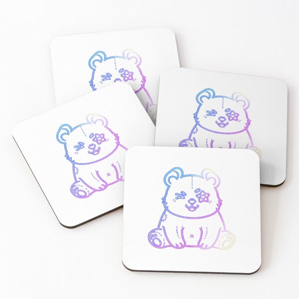 Item preview, Neon Glow Panda – Cute Star-Eyed Panda Design designed and sold by Rank Sol.
