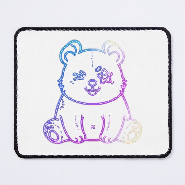 Item preview, Neon Glow Panda – Cute Star-Eyed Panda Design designed and sold by Rank Sol.