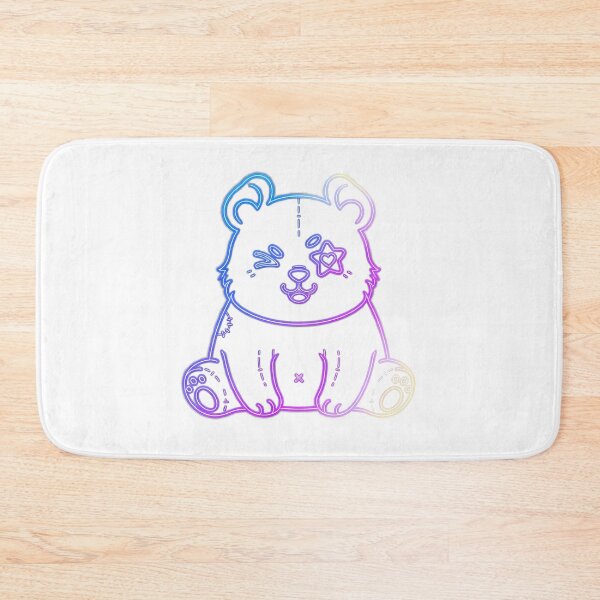 Item preview, Neon Glow Panda – Cute Star-Eyed Panda Design designed and sold by Rank Sol.