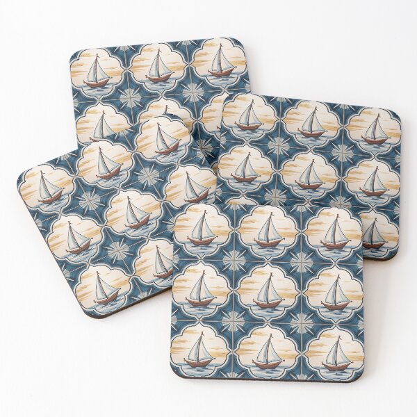 Item preview, Vintage Portuguese Tile pattern  digital illustration designed and sold by Tamas Das.