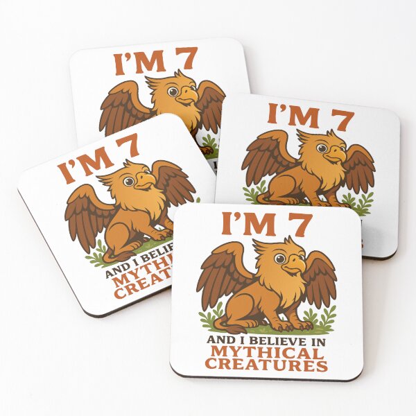 Item preview, I'm 7 Years Old and I Believe in Mythical Creatures designed and sold by Blok45.
