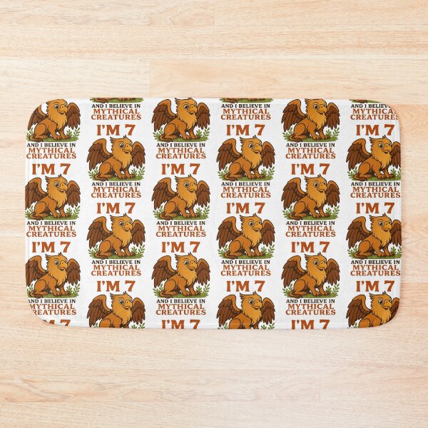 Item preview, I'm 7 Years Old and I Believe in Mythical Creatures designed and sold by Blok45.