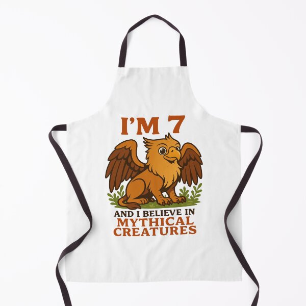 Item preview, I'm 7 Years Old and I Believe in Mythical Creatures designed and sold by Blok45.