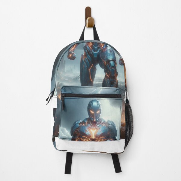 Item preview, Futuristic armored superhero designed and sold by Space Bear Cabin Studio.